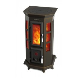 Печь-камин TMF Статика Секста черная бронза